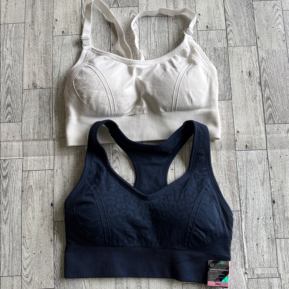 Sports Bras Set of 2 Member's Mark Seamless Racerback size small NWT